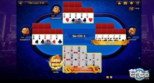 Chơi mau binh uy tín tại nhà cái cf68