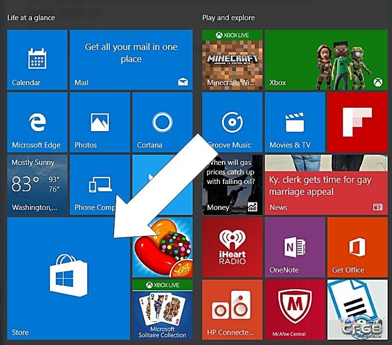 Huong dan tai game tren may tinh thông qua Windows Store