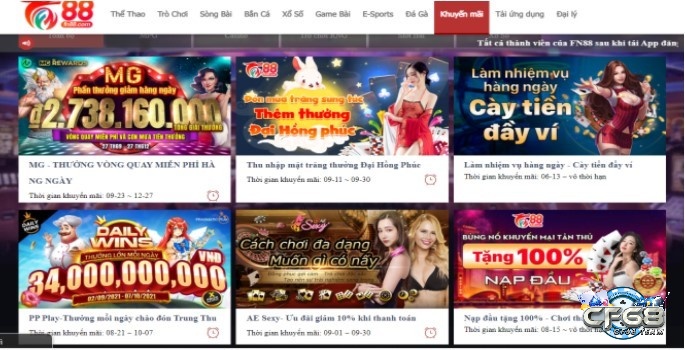 Những trò chơi được yêu thích tại fn88 app