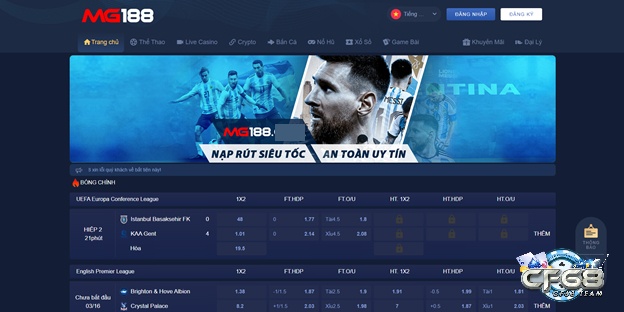 Top nhà cái uy tin Việt Nam: Mg188