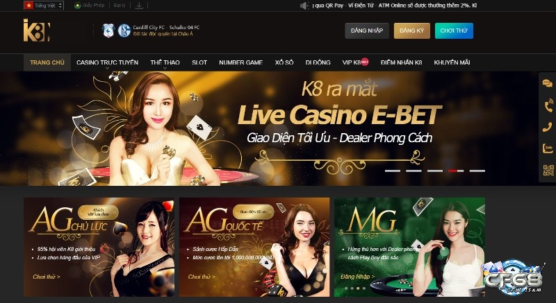 Top nhà cái uy tín Việt Nam: K8