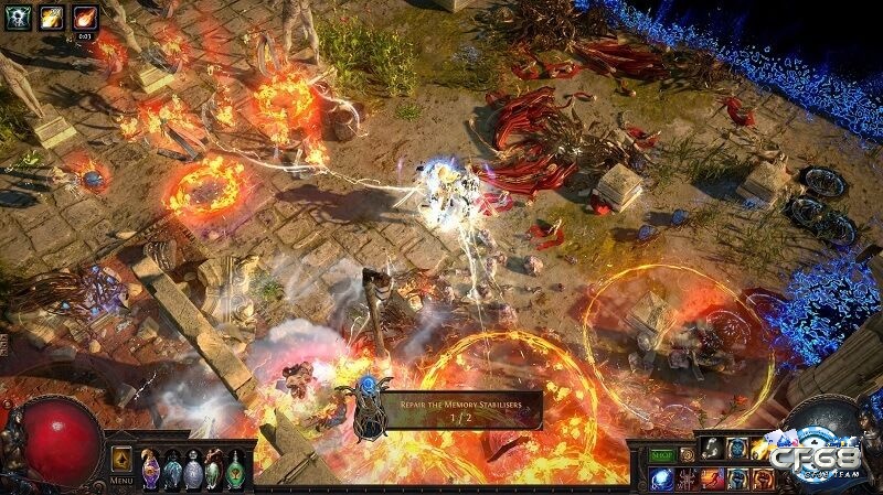 Path of Exile có đồ họa chuyển động mượt mà của nhân vật