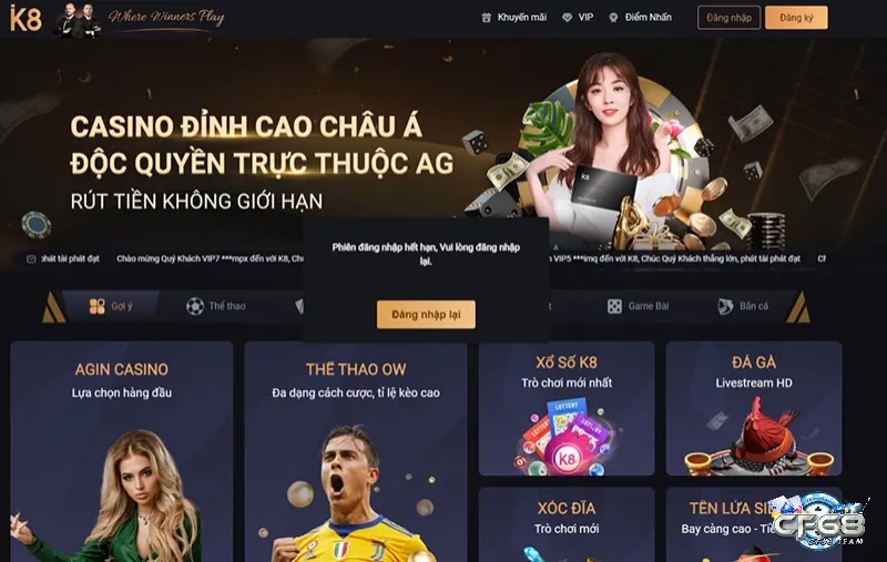 K8vip.vin là một trang web chơi game và cá cược uy tín nhất