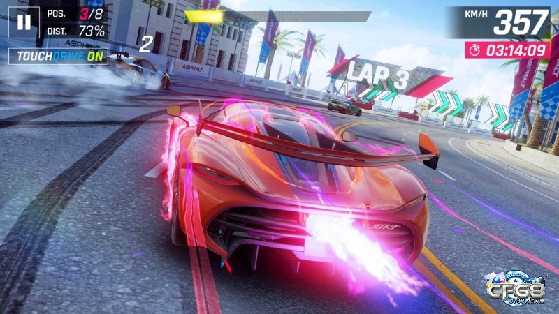 Các đường đua đa dạng trong Asphalt 9