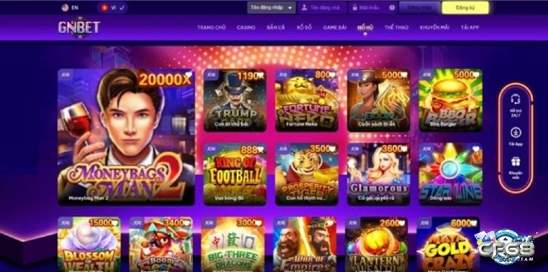Những trò chơi hấp dẫn tại GNbet