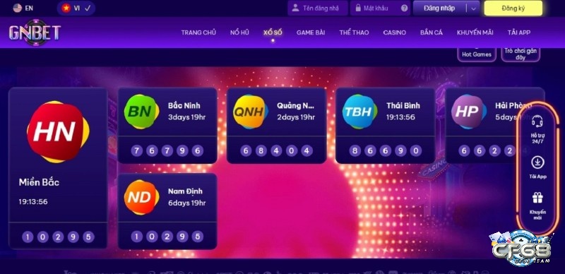 Đăng ký Gnbet trải nghiệm nhiều ưu đãi hấp dẫn