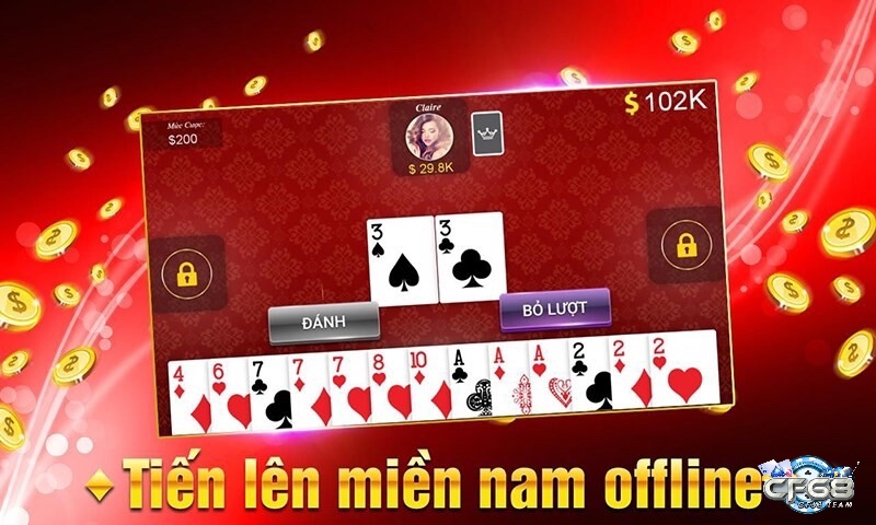 Game bài offline Tiến lên miền Nam offline với AI thông minh và giao diện hiện đại.
