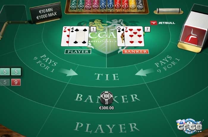 Nhà cái và người chơi nhận 2 lá bài để bắt đầu chơi baccarat