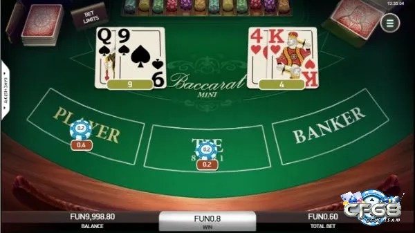 Dựa vào quy định điểm 13 lá bài trong cách chơi bài baccarat để tính tổng