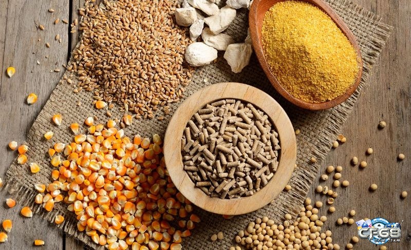 Chế độ ăn giàu đạm, vitamin và rau quả giúp gà Peru phát triển toàn diện.