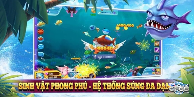 Thiết kế sống động như đưa người chơi đắm mình vào đại dương, vừa thư giãn vừa giải trí