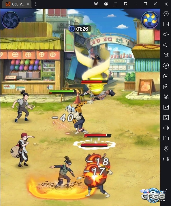Game Cửu Vĩ Mobile có lối chơi chiến đấu tướng theo lượt đặc sắc và hấp dẫn
