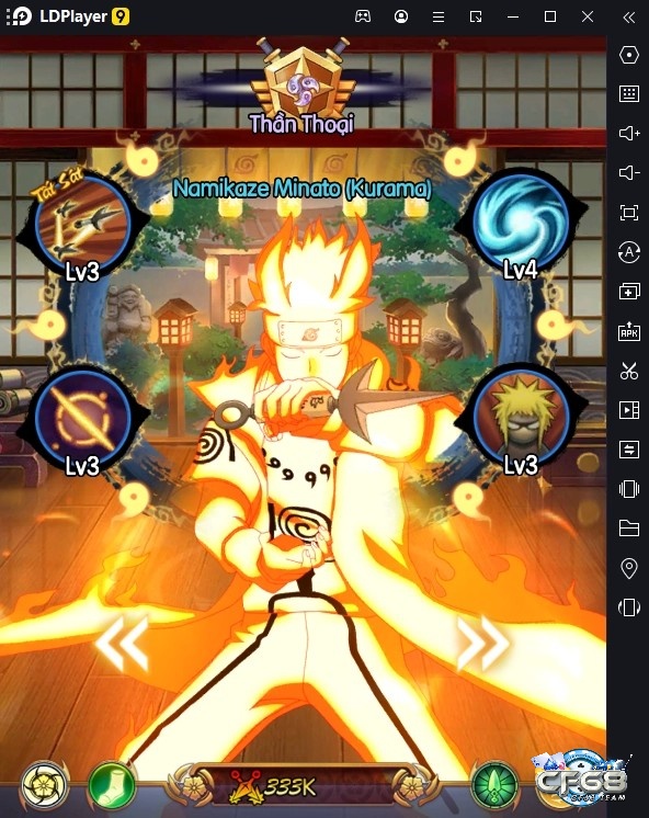 Các nhân vật trong game được xây dựng phong phú theo nhân vật trong truyện Naruto quen thuộc