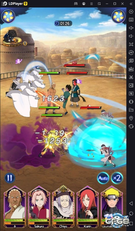 Game Cửu Vĩ Mobile có đồ họa 2D phong cách anime độc đáo và đẹp mắt