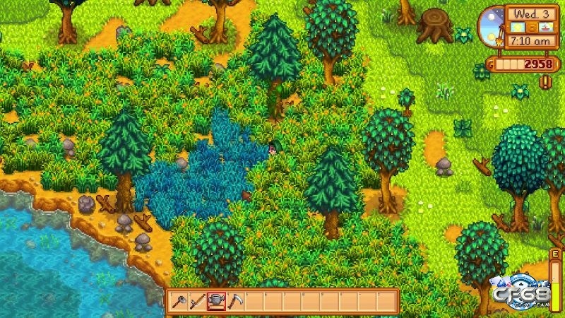Cuộc sống yên bình tại thung lũng Stardew với nông trại, câu cá và kết bạn.