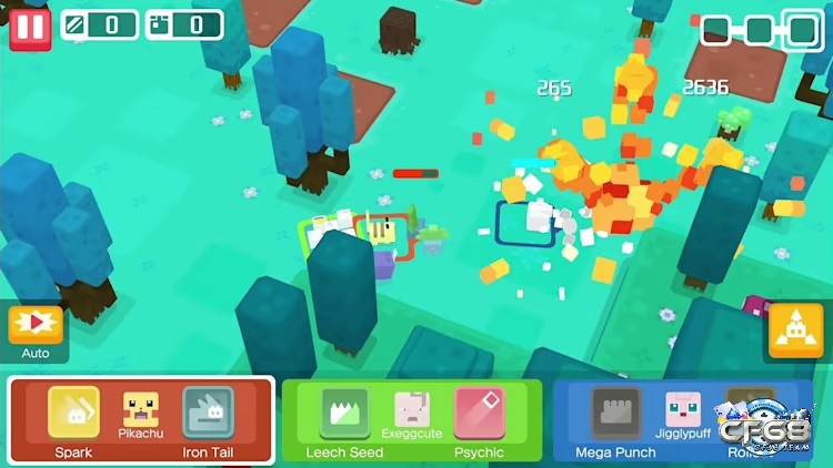 Pokemon Quest gây ấn tượng với đồ họa pixel sáng tạo nhưng vẫn mang lại trải nghiệm chiến đấu sôi động