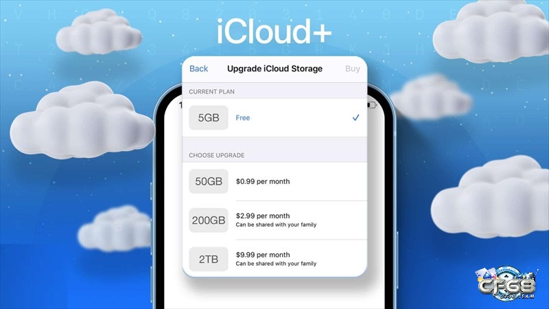 iCloud giúp người dùng thoải mái lưu trữ, nhường dung lượng cho game nặng iOS