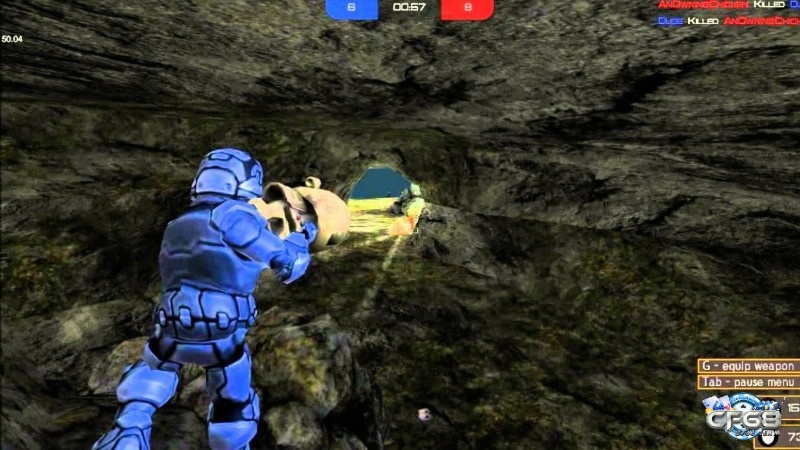 Warmerise Red vs Blue đưa game thủ vào chiến trường tương lai với hai phe đối đầu trong các trận đấu súng đội nhóm sôi động