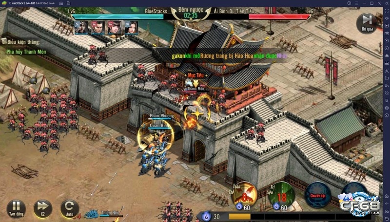 Điểm hấp dẫn lớn nhất của game Tam Quốc trên PC là lối chơi chiến thuật sâu sắc, hợp gu game thủ Việt