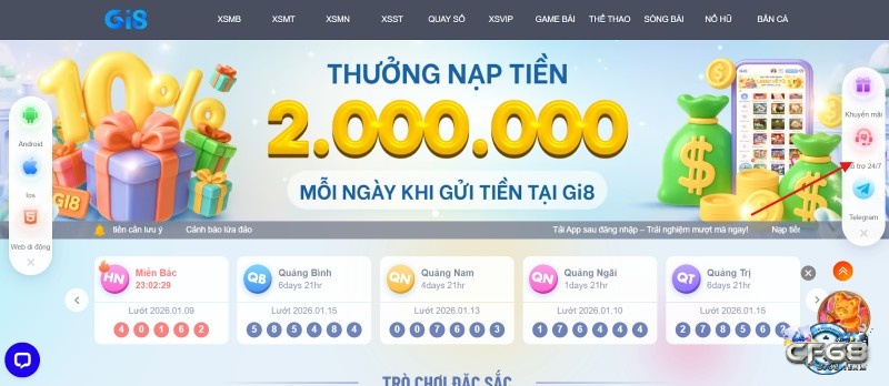 Giao dịch nhanh và hỗ trợ tốt giúp Gi8 ghi điểm với người chơi chiến lược
