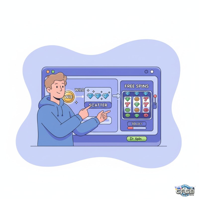 Người chơi slot game sử dụng các tính năng đặc biệt như Wild, Scatter và Free Spins để tối ưu hóa vòng quay