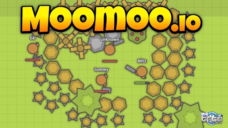 MooMoo.io xây dựng sinh tồn, cần tính toán và phối hợp tốt