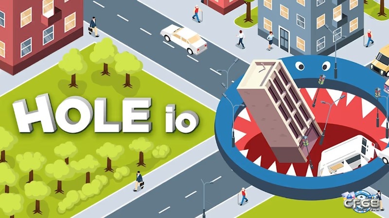 Hole.io hố đen nuốt đồ giải trí, tăng kích thước nhanh và cạnh tranh