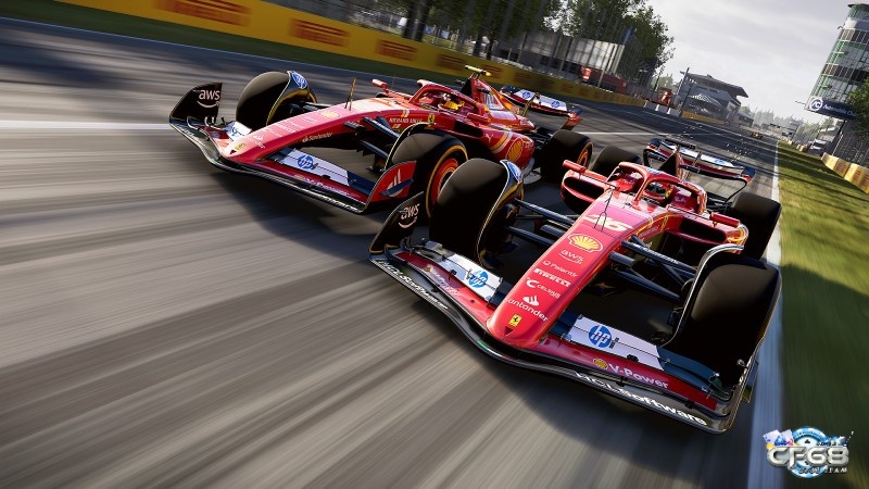 Đường đua trong game F1 24 với môi trường chi tiết