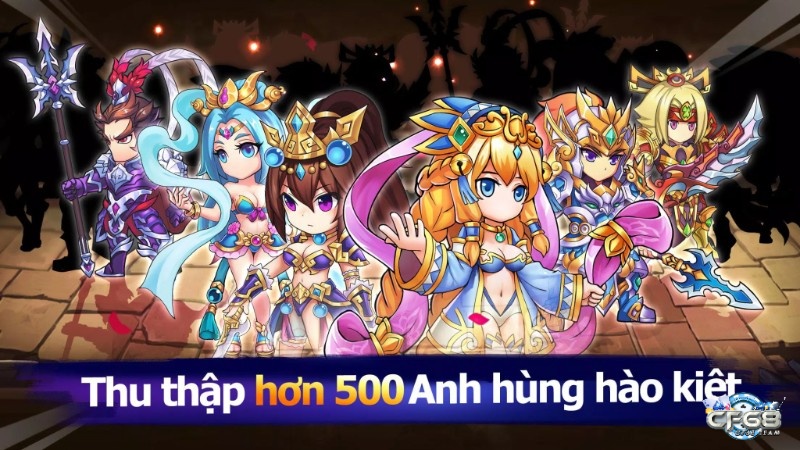 Kho võ tướng lớn tạo nhiều cách xây đội hình theo thuộc tính