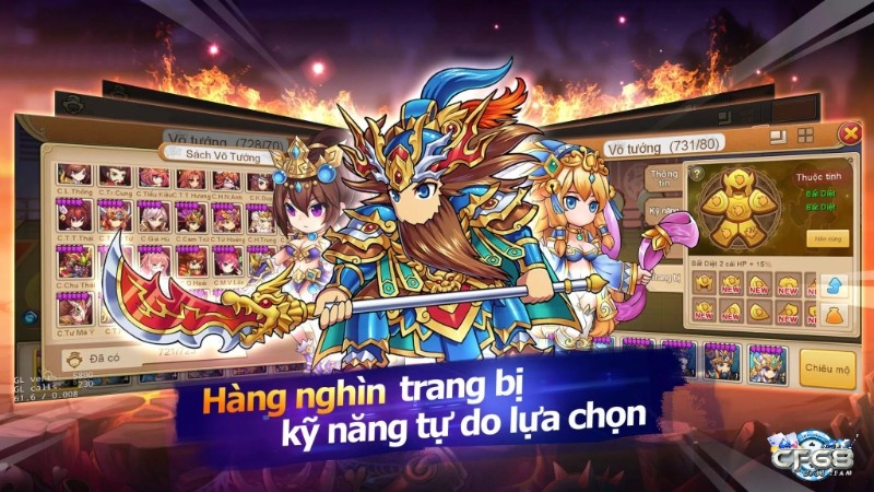 Trang bị tạo thêm chiều sâu cho quá trình phát triển võ tướng